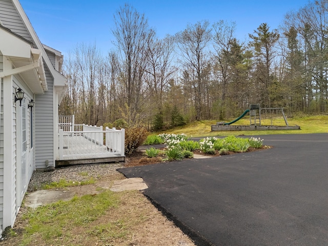 289 W Washington Rd, Washington, ME 04574 - view of yard featuring a wooden deck