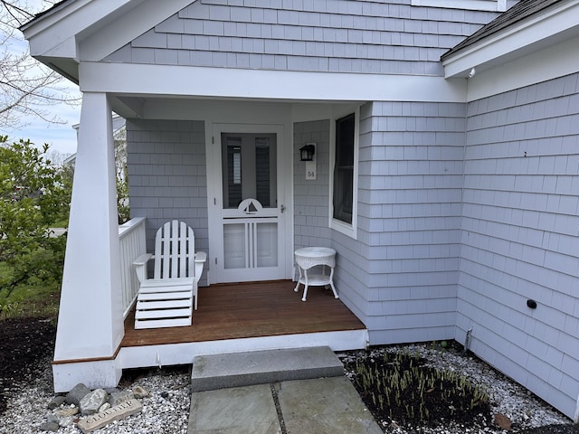 54 Village Way Unit 54, Rockport, ME 04856 - doorway to property featuring a porch