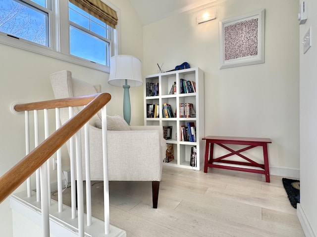 54 Village Way Unit 54, Rockport, ME 04856 - staircase featuring wood finished floors and baseboards