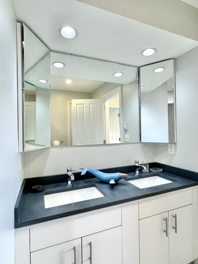 54 Village Way Unit 54, Rockport, ME 04856 - bathroom with recessed lighting and double vanity