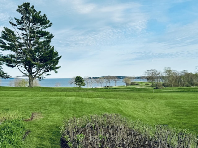 54 Village Way Unit 54, Rockport, ME 04856 - view of green lawn featuring a water view