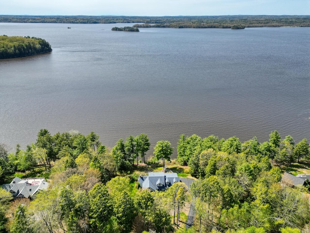 20 Eagle Point Rd, Bath, ME 04530 - view from above of property with a large body of water