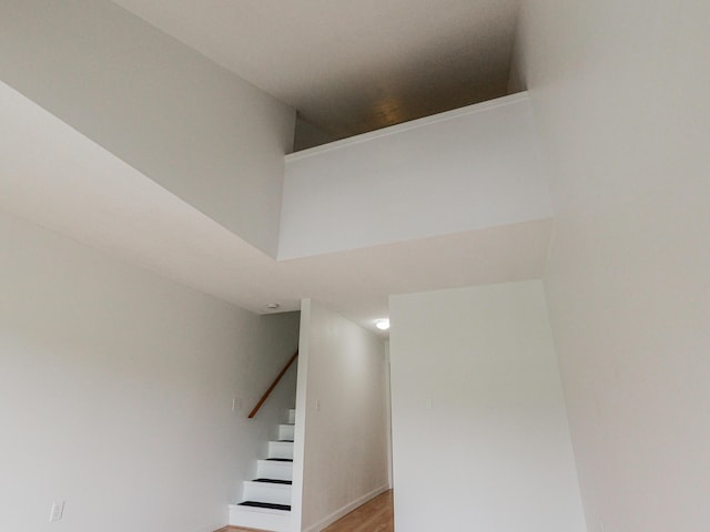 35 Mathews Ave Unit 8, Waterville, ME 04901 - stairway featuring wood finished floors