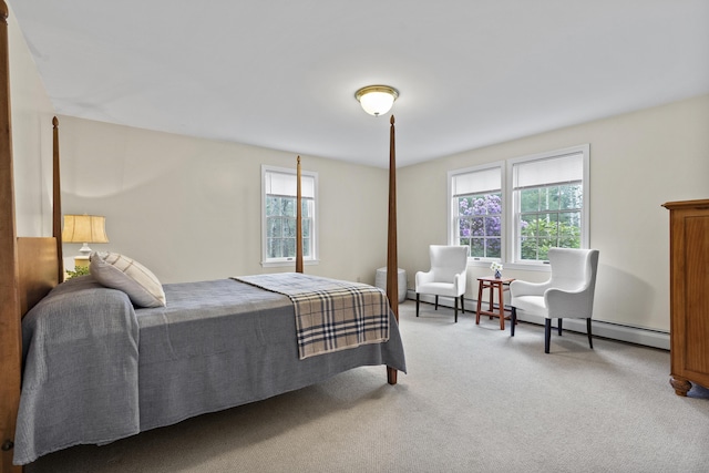 49 Dipper Cove Rd, Harpswell, ME 04066 - bedroom featuring baseboard heating and light carpet