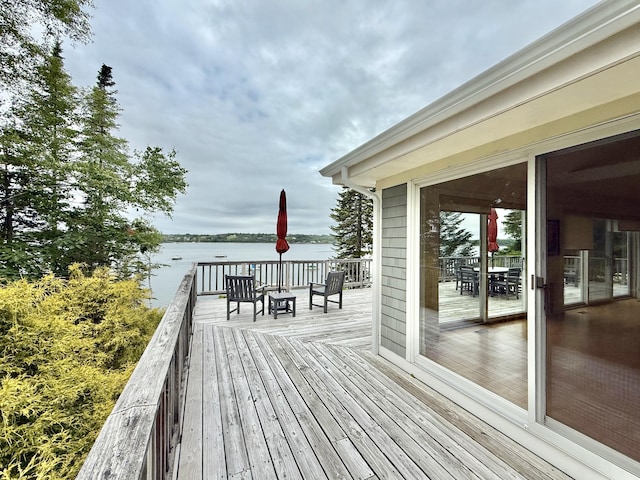 49 Dipper Cove Rd, Harpswell, ME 04066 - deck with a water view