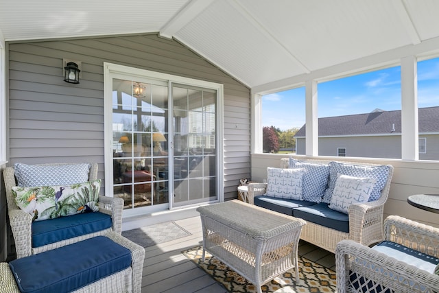 42 Snowberry Dr, Gorham, ME 04038 - sunroom with an outdoor hangout area
