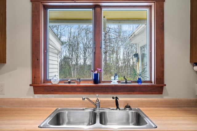 447 Wiscasset Rd, Boothbay, ME 04537 - kitchen view of a sink and light countertops