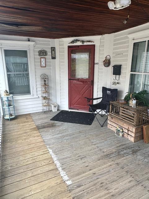 627 Prospect Ave, Rumford, ME 04276 - view of exterior entry featuring a porch