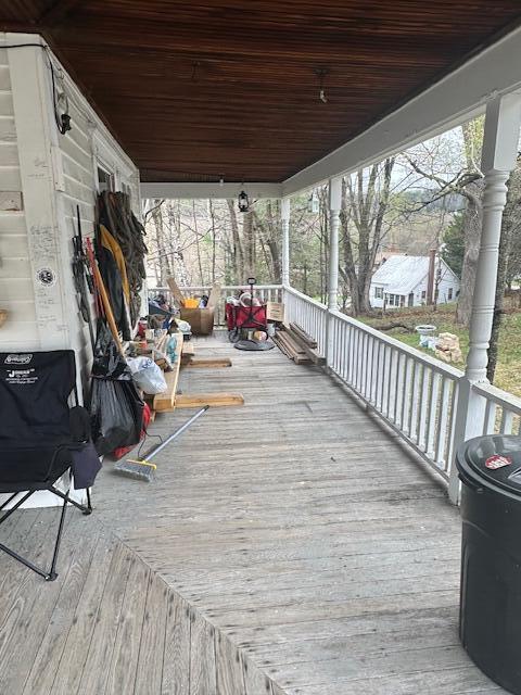 627 Prospect Ave, Rumford, ME 04276 - deck with a porch