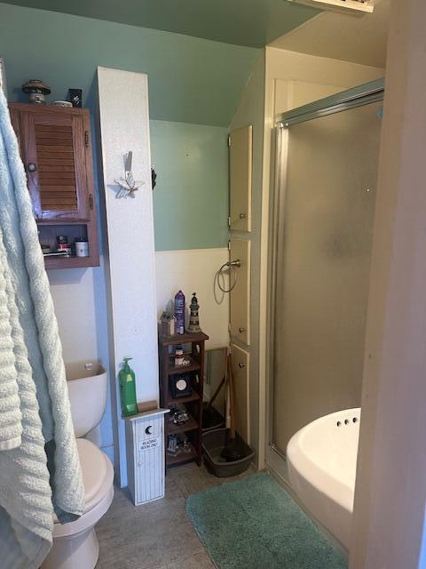 627 Prospect Ave, Rumford, ME 04276 - full bath with a shower stall and toilet