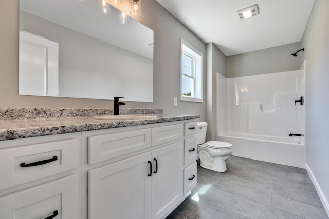 LOT11 Laney Ln, Wells, ME 04090 - bathroom featuring vanity, shower / washtub combination, toilet, and tile patterned floors