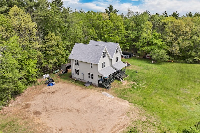 28-30 W Winds Dr, Lebanon, ME 04027 - aerial view of property and surrounding area featuring a heavily wooded area