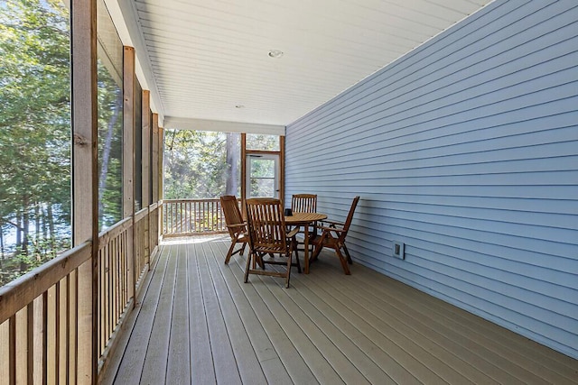 202 Wildewood Ests, Rome, ME 04963 - view of wooden deck