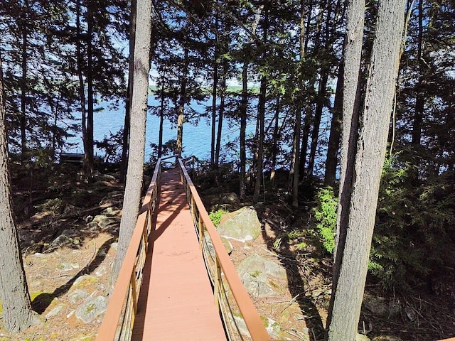 202 Wildewood Ests, Rome, ME 04963 - dock area with a water view