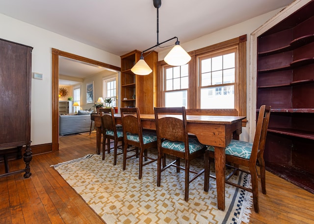 15 Federal St, Bar Harbor, ME 04609 - dining room with wood-type flooring and baseboards