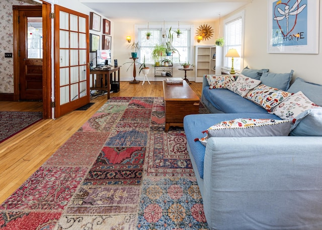 15 Federal St, Bar Harbor, ME 04609 - living room with wood finished floors and baseboards