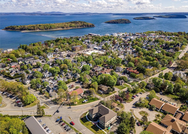 15 Federal St, Bar Harbor, ME 04609 - aerial view of residential area featuring a large body of water