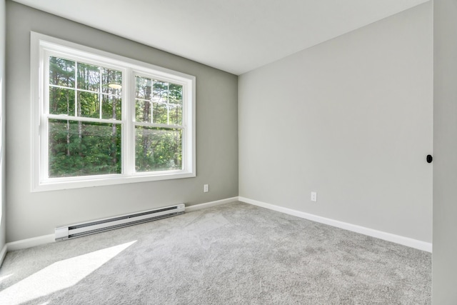 LOT10 Laney Ln, Wells, ME 04090 - spare room with a baseboard heating unit, carpet, and baseboards