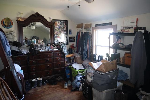 1003-1005 Main St, Vassalboro, ME 04989 - bedroom featuring wood finished floors and lofted ceiling