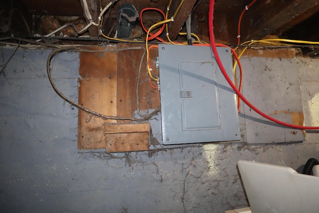 1003-1005 Main St, Vassalboro, ME 04989 - utility room with electric panel