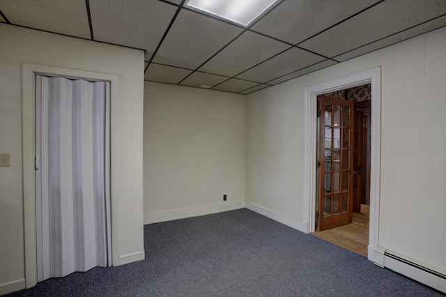 532 Main St, South Portland, ME 04106 - carpeted empty room with baseboard heating and baseboards