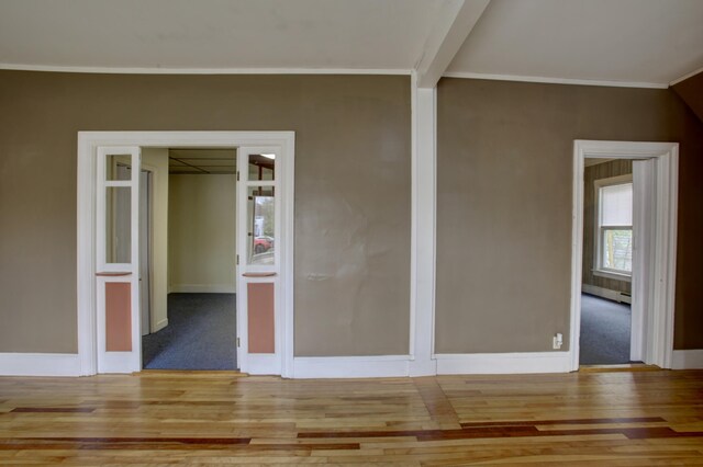 532 Main St, South Portland, ME 04106 - unfurnished room with wood finished floors, baseboards, and crown molding