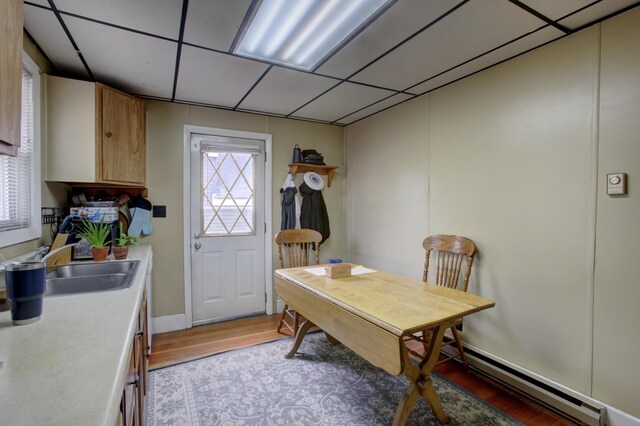 532 Main St, South Portland, ME 04106 - dining area with wood finished floors and an office area