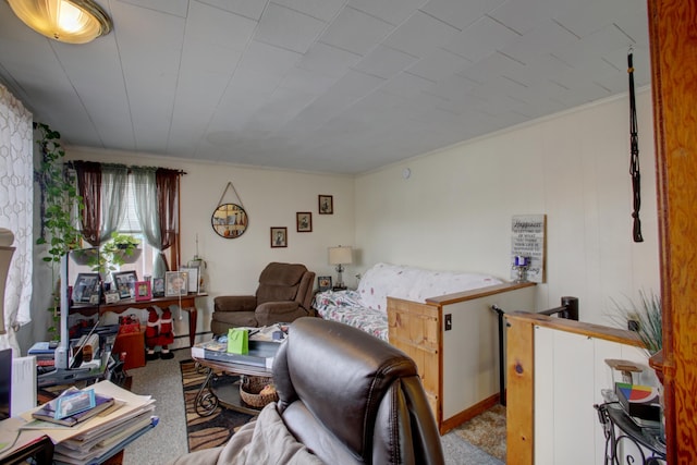 532 Main St, South Portland, ME 04106 - living room with baseboard heating and carpet floors