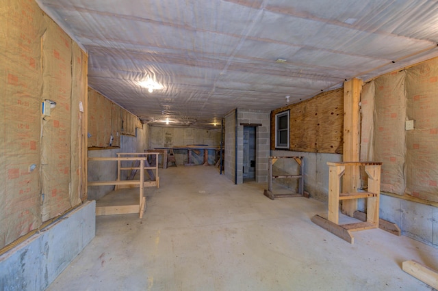 25 Winds Way Dr, Nobleboro, ME 04555 - view of unfinished basement