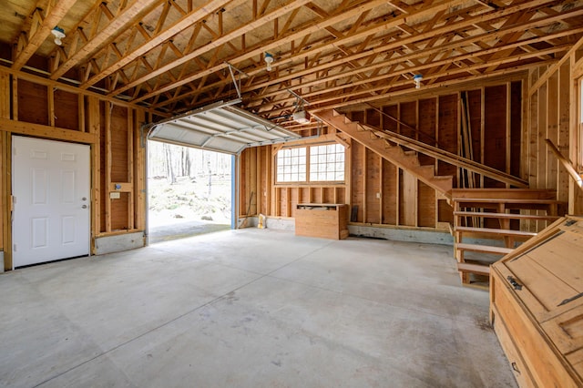 25 Winds Way Dr, Nobleboro, ME 04555 - misc room with concrete flooring and a garage