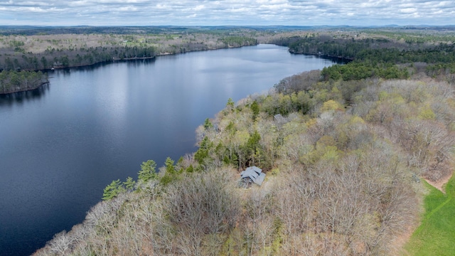 25 Winds Way Dr, Nobleboro, ME 04555 - bird's eye view of a large body of water and a forest