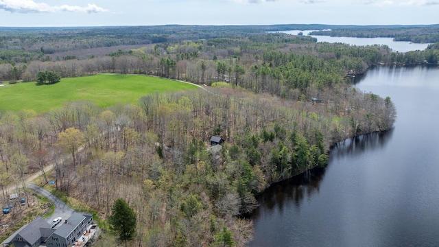 25 Winds Way Dr, Nobleboro, ME 04555 - view of property location featuring a forest and a nearby body of water