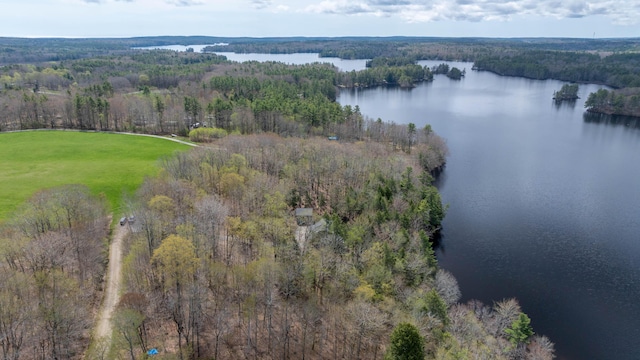 25 Winds Way Dr, Nobleboro, ME 04555 - view of property location featuring a large body of water and a forest