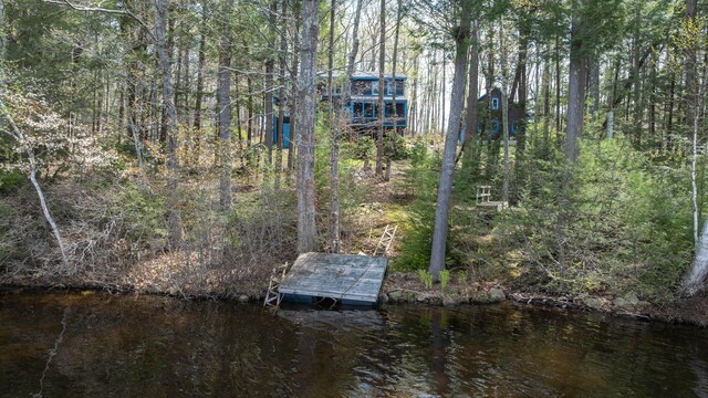 25 Winds Way Dr, Nobleboro, ME 04555 - dock area featuring a water view