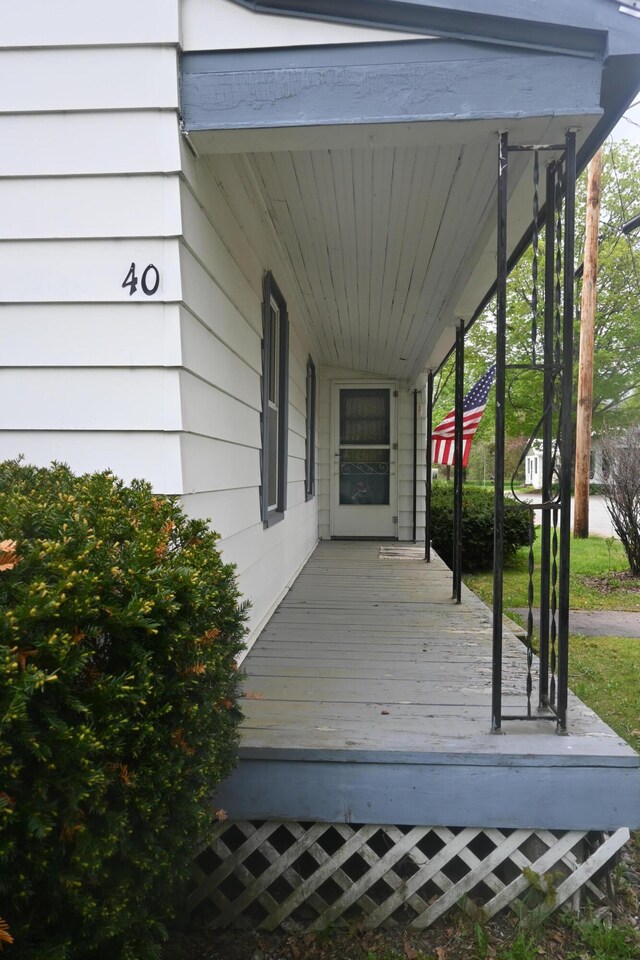40 Baker St, Bingham, ME 04920 - view of porch