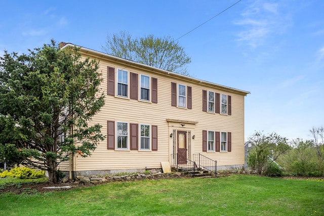 691 N Rd, Parsonsfield, ME 04047 - colonial-style house with a front lawn