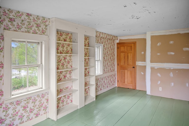 691 N Rd, Parsonsfield, ME 04047 - unfurnished room with wallpapered walls and wood finished floors
