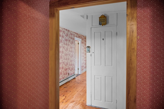 691 N Rd, Parsonsfield, ME 04047 - entrance to property featuring a baseboard radiator