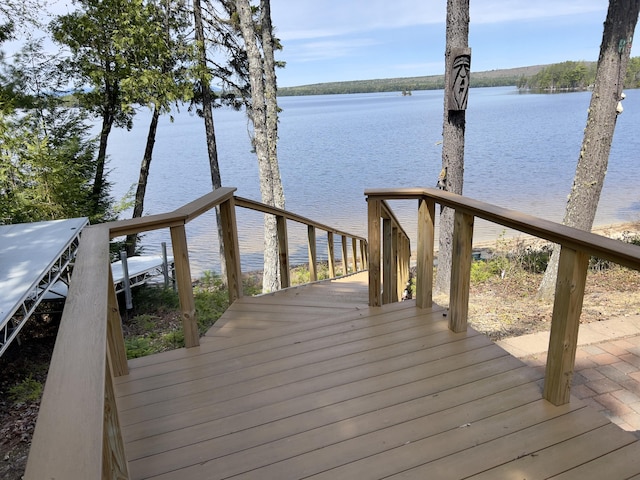 869 Turkey Tail Rd Unit T4, Indian Purchase Twp, ME 04462 - dock area with a water view