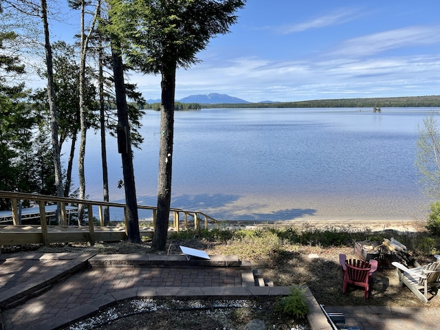869 Turkey Tail Rd Unit T4, Indian Purchase Twp, ME 04462 - water view featuring a mountainous background