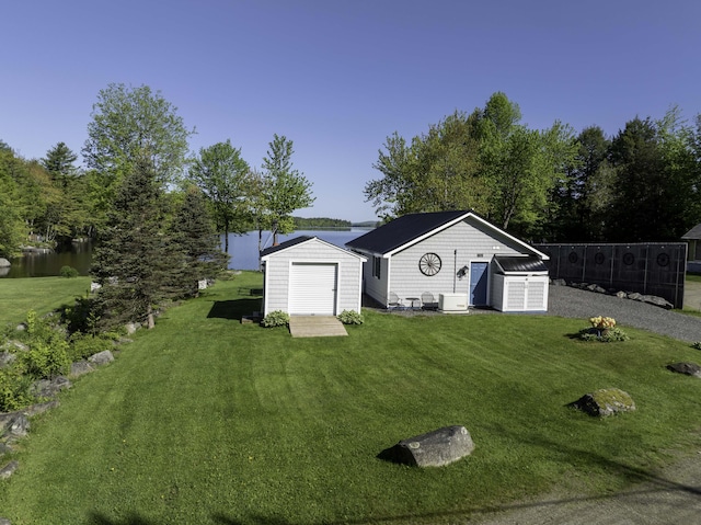 1824 Sunny Cove Ln, Meddybemps, ME 04657 - view of green lawn featuring a water view