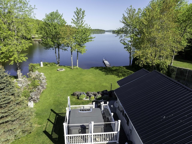 1824 Sunny Cove Ln, Meddybemps, ME 04657 - bird's eye view of a large body of water
