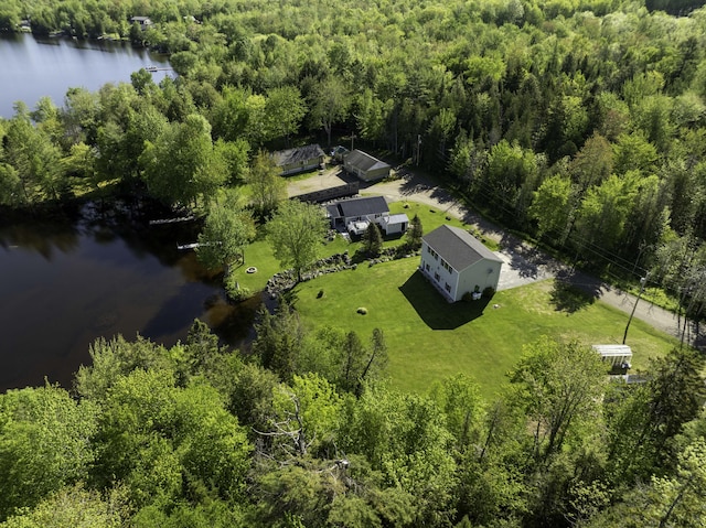 1824 Sunny Cove Ln, Meddybemps, ME 04657 - view of subject property with a forest and a nearby body of water