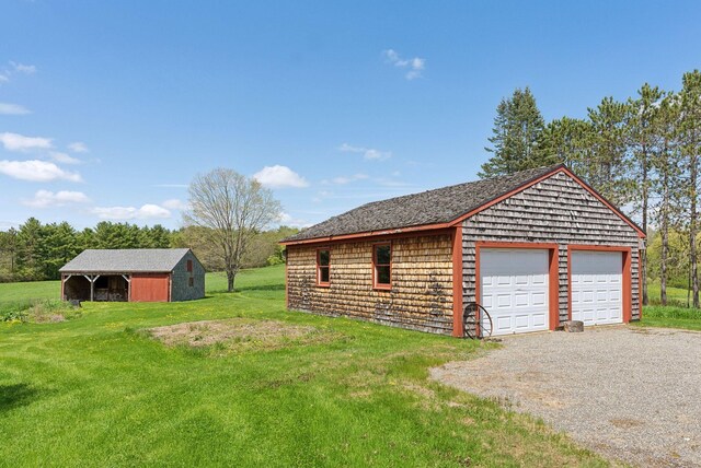538 Malbons Mills Rd, Skowhegan, ME 04976 - view of detached garage