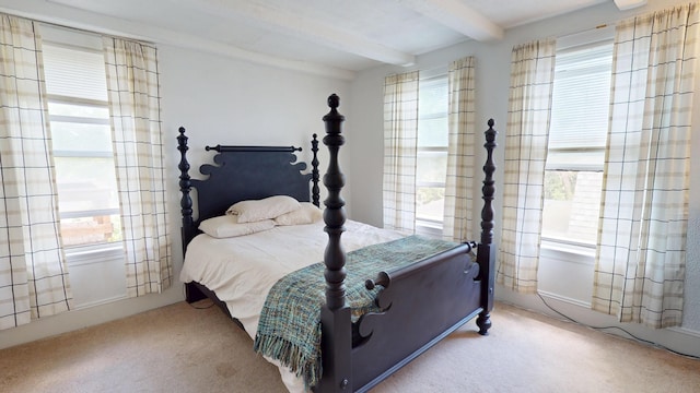 19 Russell St, Bangor, ME 04401 - carpeted bedroom with beam ceiling
