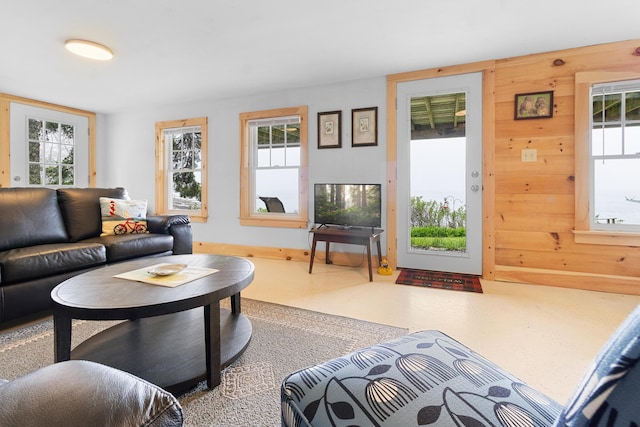 21 Linekin Rd, Boothbay Harbor, ME 04538 - living room with wooden walls