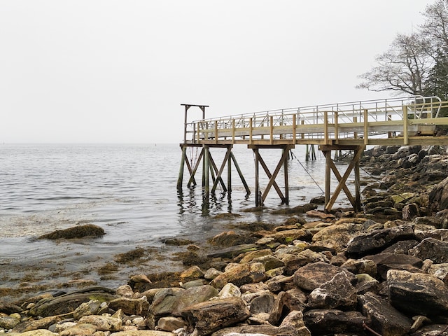 21 Linekin Rd, Boothbay Harbor, ME 04538 - dock area with a water view