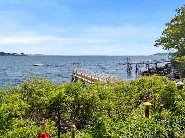 21 Linekin Rd, Boothbay Harbor, ME 04538 - dock area featuring a water view