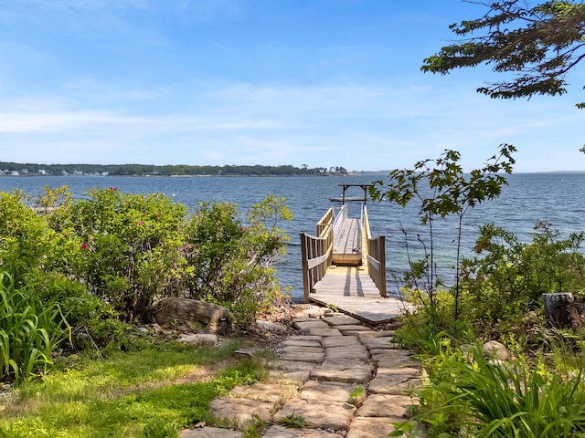 21 Linekin Rd, Boothbay Harbor, ME 04538 - dock area featuring a water view