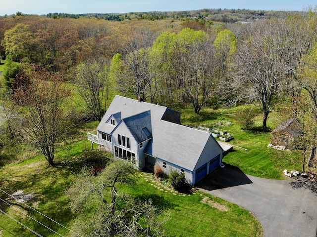 17 Westview Rd, Damariscotta, ME 04543 - view from above of property featuring a forest